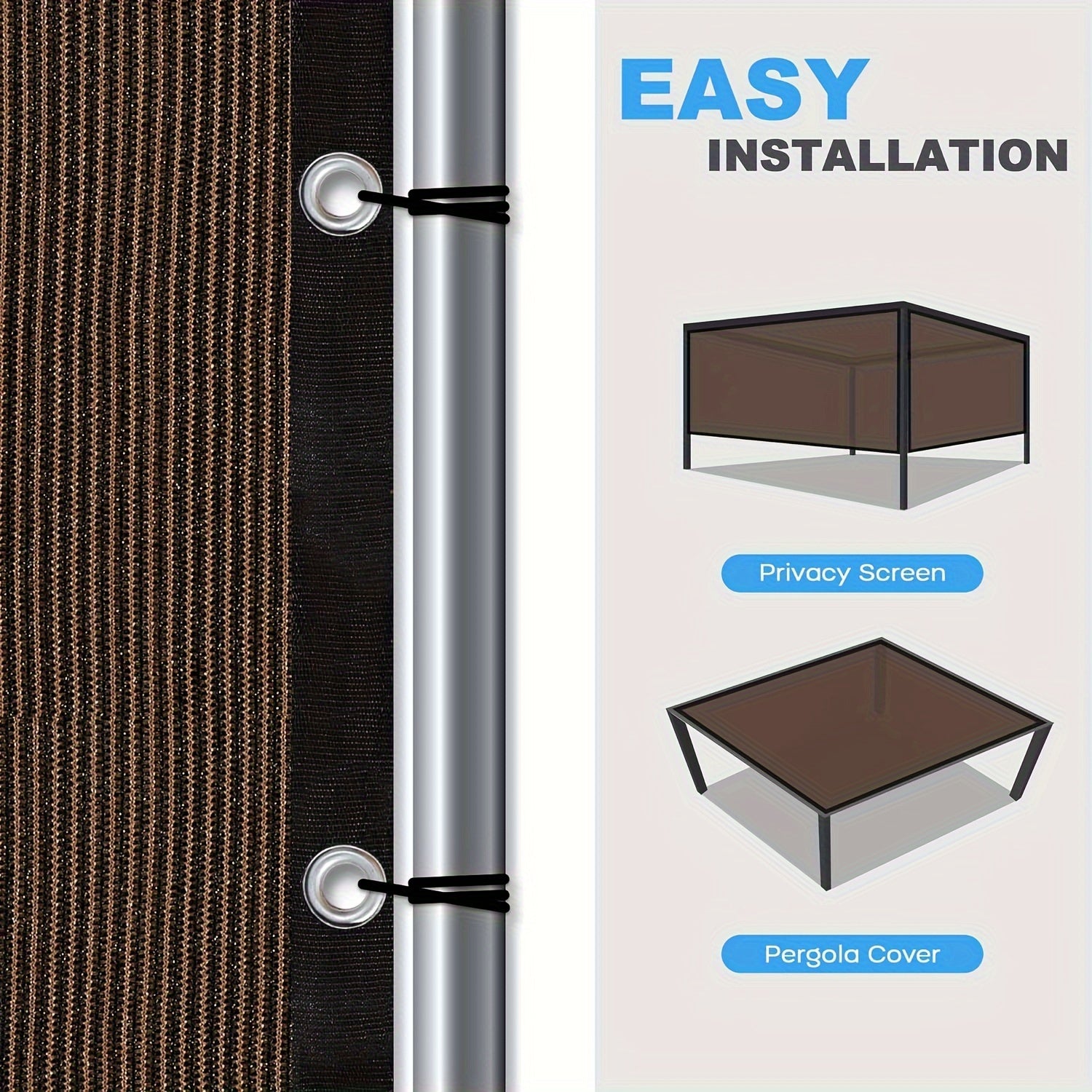 90% Sunshade Cloth Mesh for Garden Privacy and Outdoor Use Champagne