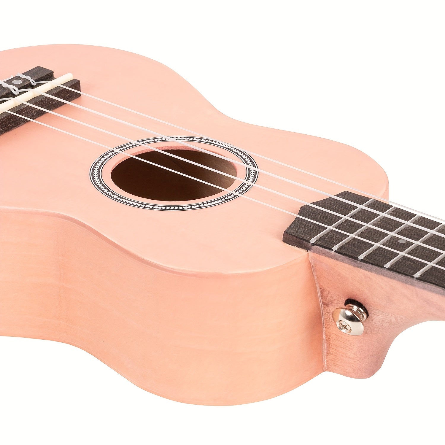 21-дюймовый сопрано укулеле для начинающих с 4 нейлоновыми струнами, красочный акустический музыкальный инструмент