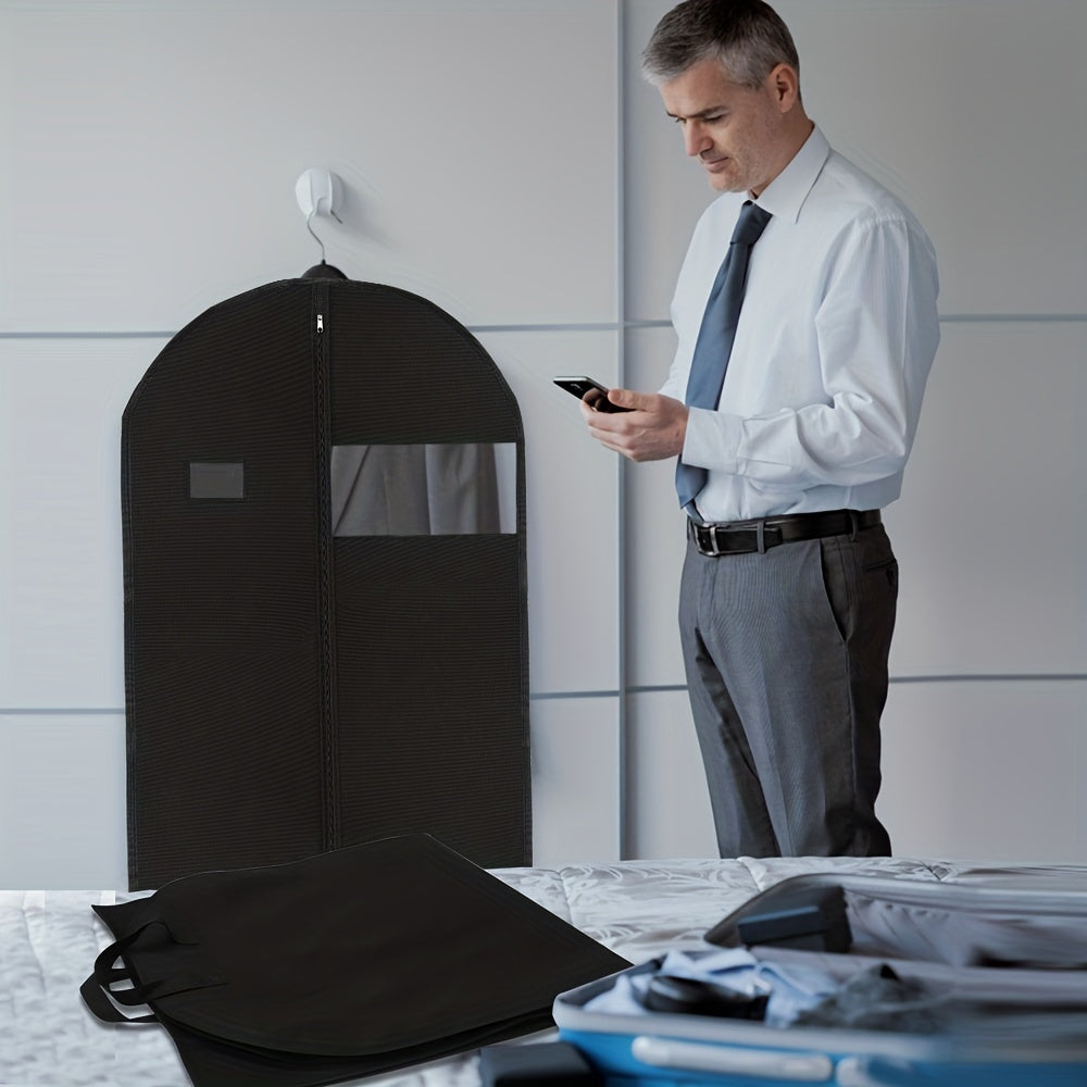 Heavy Duty Garment Bag for Dresses and Coats with Zipper Travel Storage