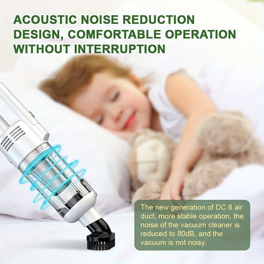 Cordless Handheld Vacuum Cleaner 9500PA Suction LED Light Car Cleaning Kit