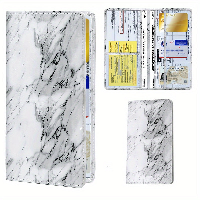 Uniseks sun'iy charm avtomobil hujjatlari tashkilotchisi hamyon kartochka bilan