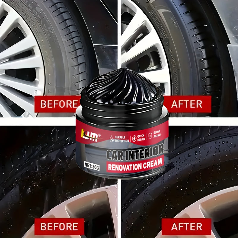 Универсальный автомобильный интерьер черный глянцевый полироль 2oz покрытие из ABS-пластика воск для панели приборов