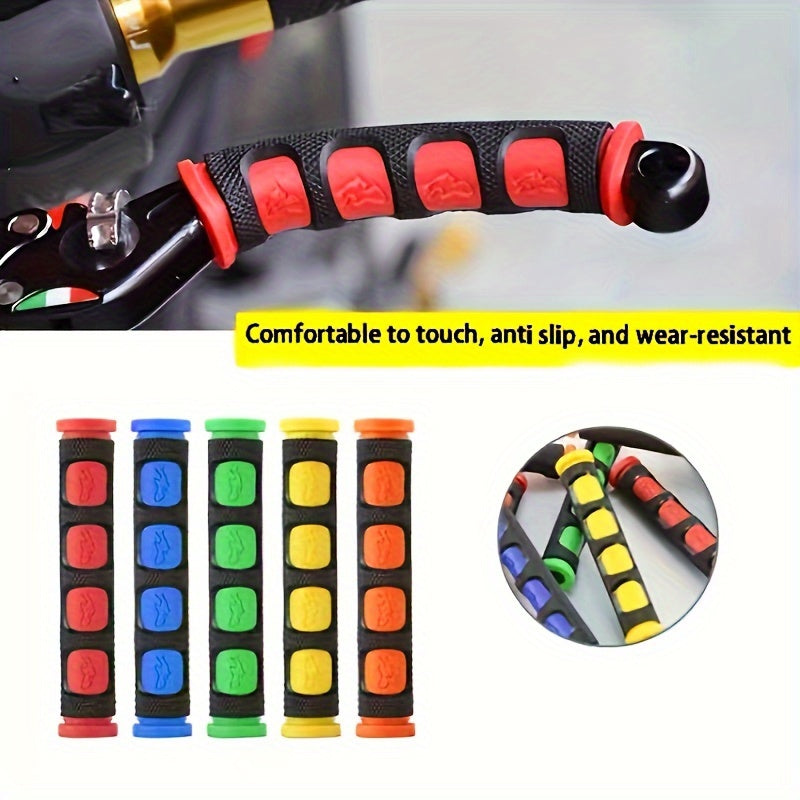 Motorcycle Brake Lever Covers Silicone Grip Non-Slip Red Bars for Electric Scooters