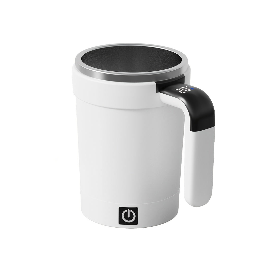 Automatic Magnetic Stirring Coffee Cup With Temperature Measurement Portable Electric Mug