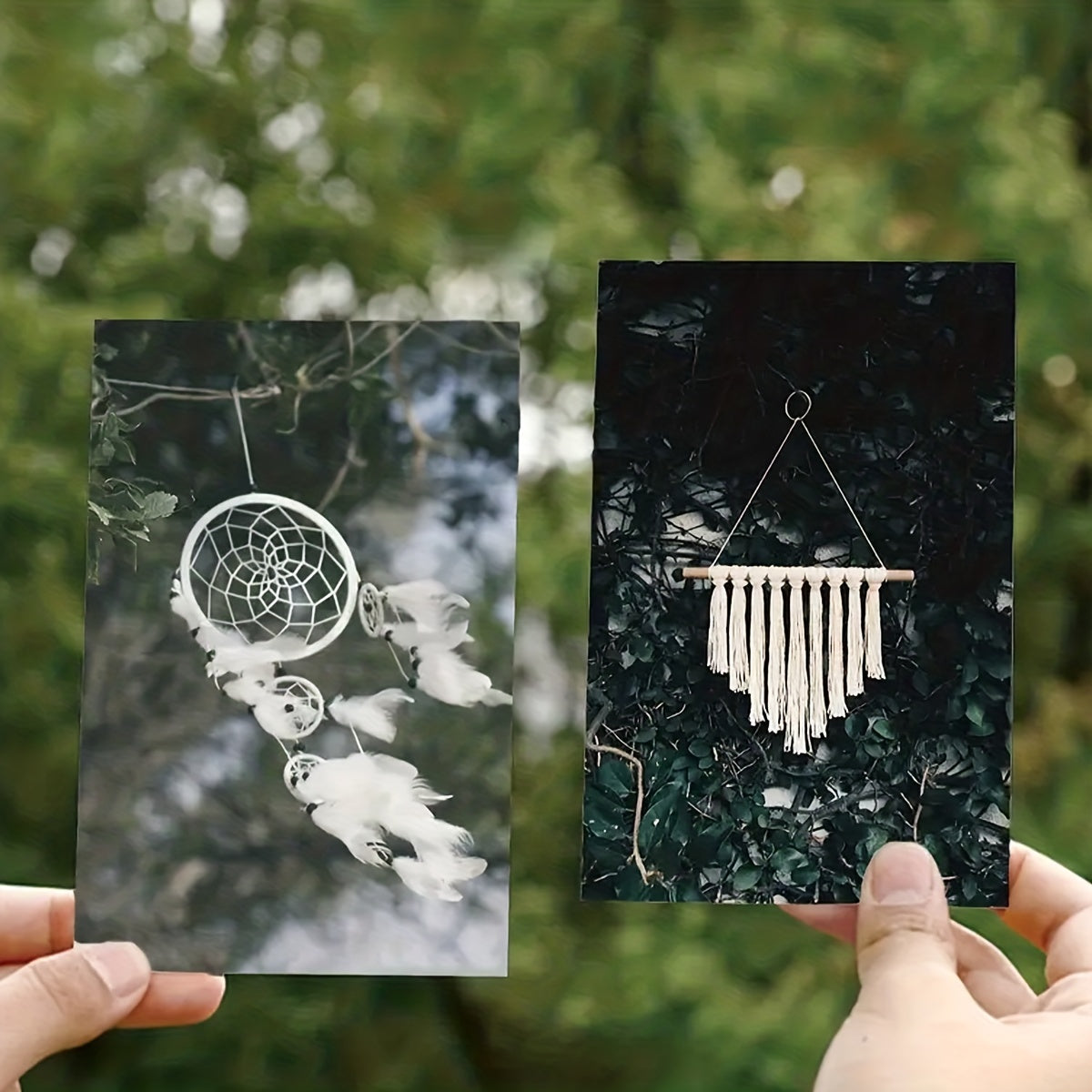 50-Pack Wheat Straw Wall Art Prints Green Plant Collage for Teen Girls Room Decor