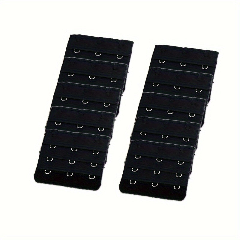 10 Pcs Adjustable Bra Strap Extenders with 3 Hooks for Women Lingerie