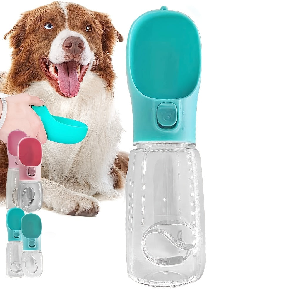Dispensador de agua portátil para perros, botella de agua de viaje a prueba de fugas para pasear y al aire libre