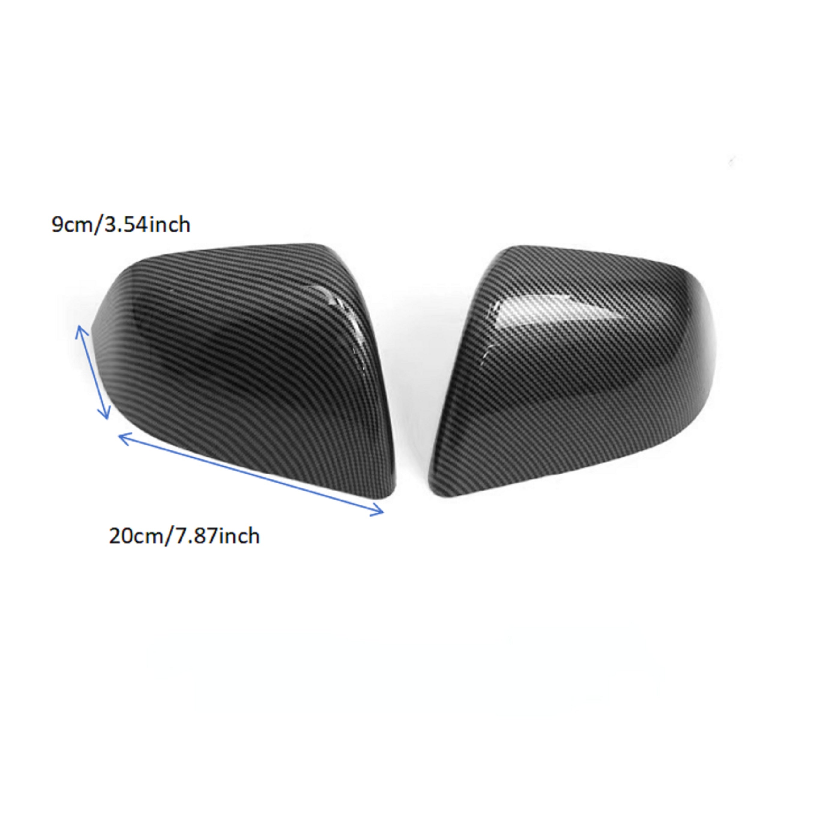 Car Side Mirror Cover for Model Y Rear Mirror Cover 2pcs Black 2021-2024