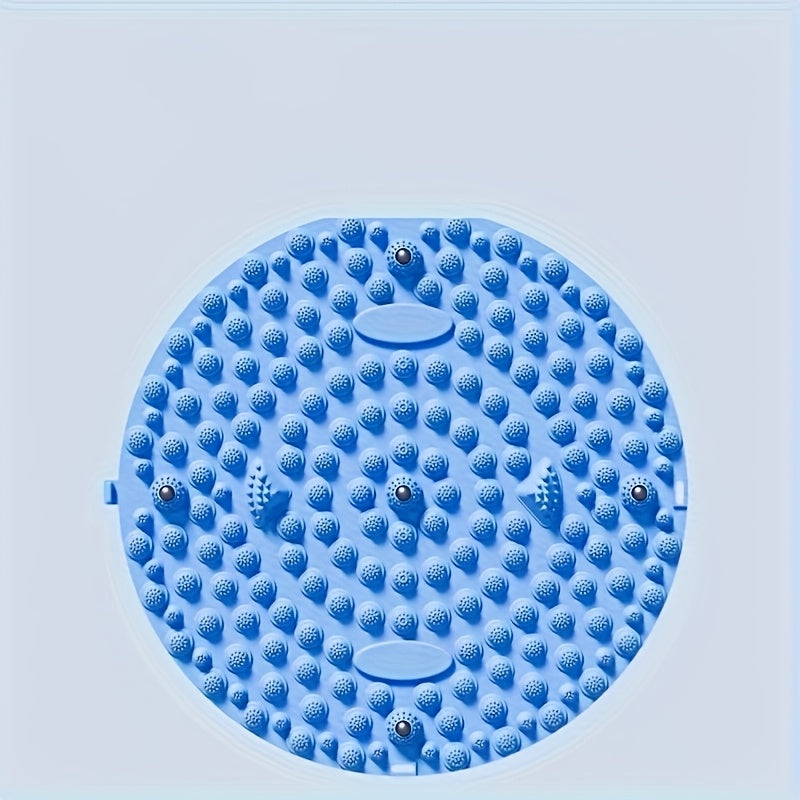 Tanaffusni bartaraf etish, dam olish va sog'liqni yaxshilash uchun akupressura nuqtalari va sirpanmas dizaynga ega oyoq massaji matosi. Uyda mashq qilish va tayyorgarlik uchun mustahkam plastikdan tayyorlangan. Hidi yo'q.