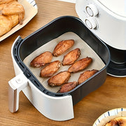 100-Piece Square Air Fryer Disposable Paper Liners Oil-Proof Water-Proof Baking Roasting Microwave