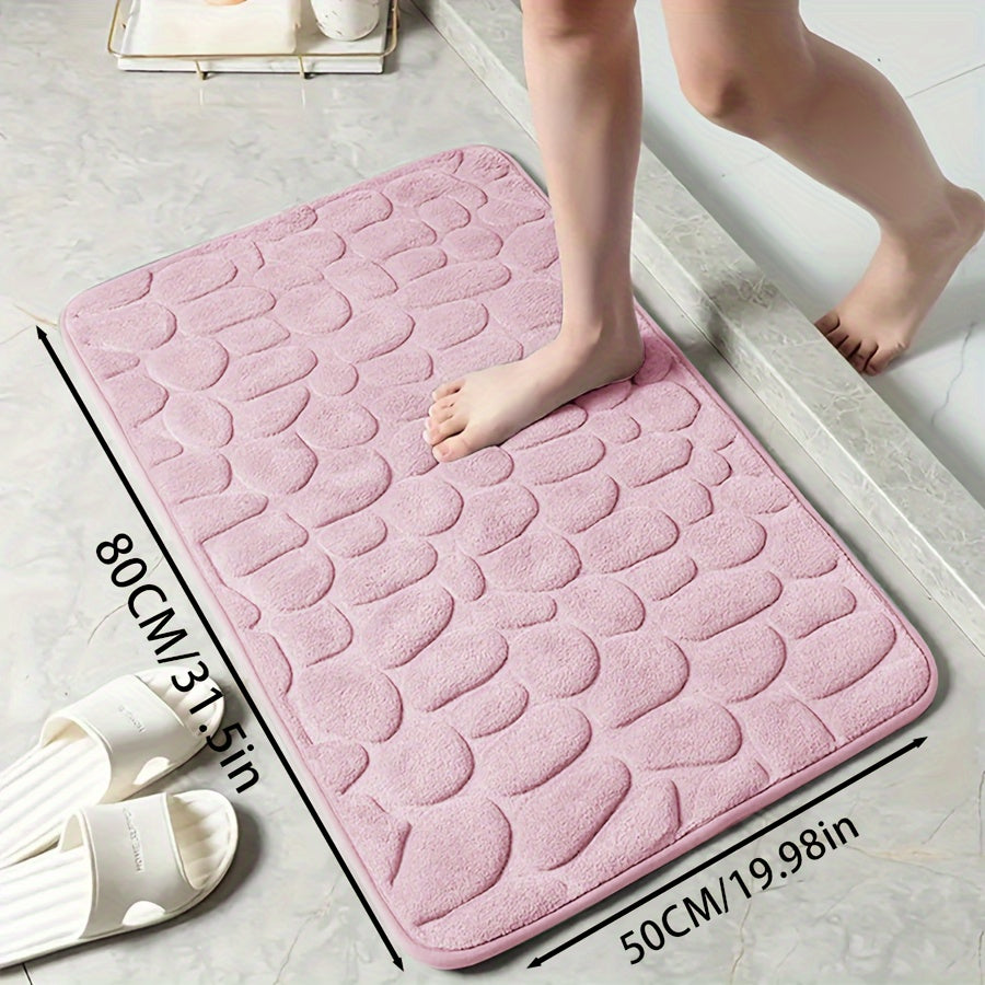 Zarif tosh naqshli poliester hammom matosi, yuqori zichlikdagi ko'pik, sirpanmaydigan to'qima dizayni. Hammom, dush, hammom bezaklari uchun juda singdiruvchi va yumshoq qulaylik.