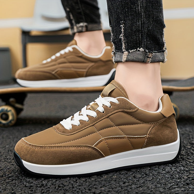 Men's Low Top Sneakers Durable Non-Slip Outdoor Hiking Casual Running Shoes