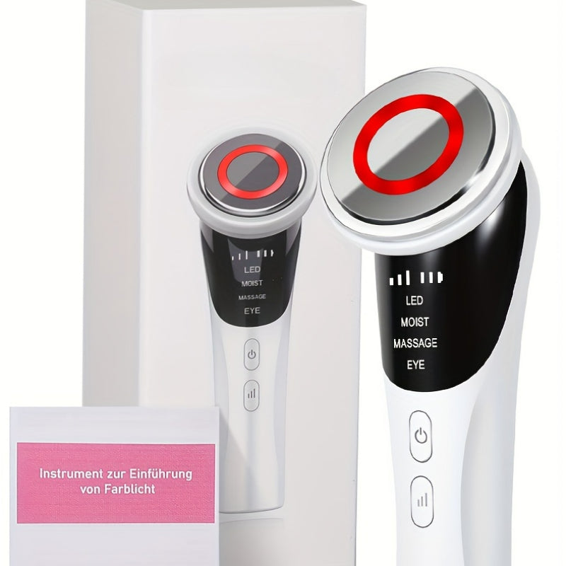 USB Rechargeable Facial Massager with 4 Skincare Tools for Travel and Gift