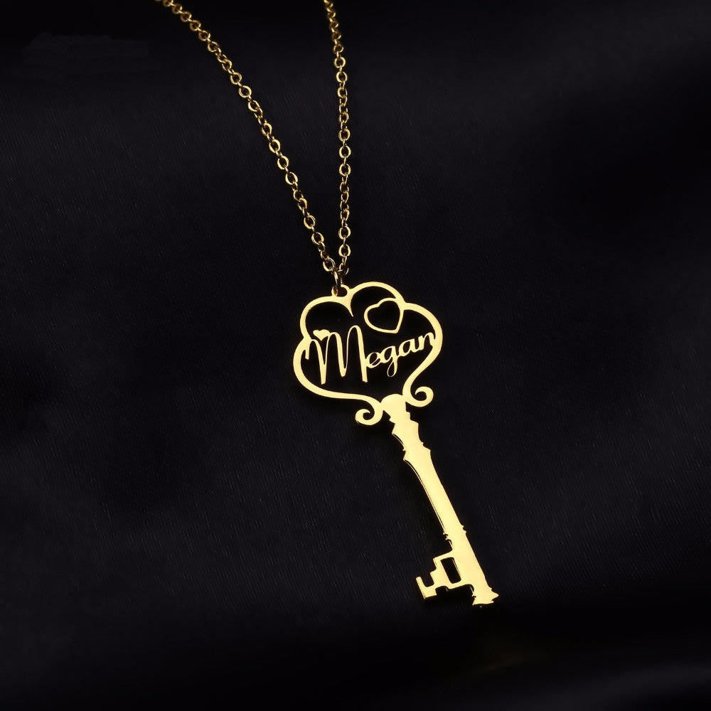 Yozilgan zanglamaydigan po'latdan yasalgan kalit taqilishi, shaxsiy nomli sovg'a, ona, opa, rafiqa, sevgili uchun