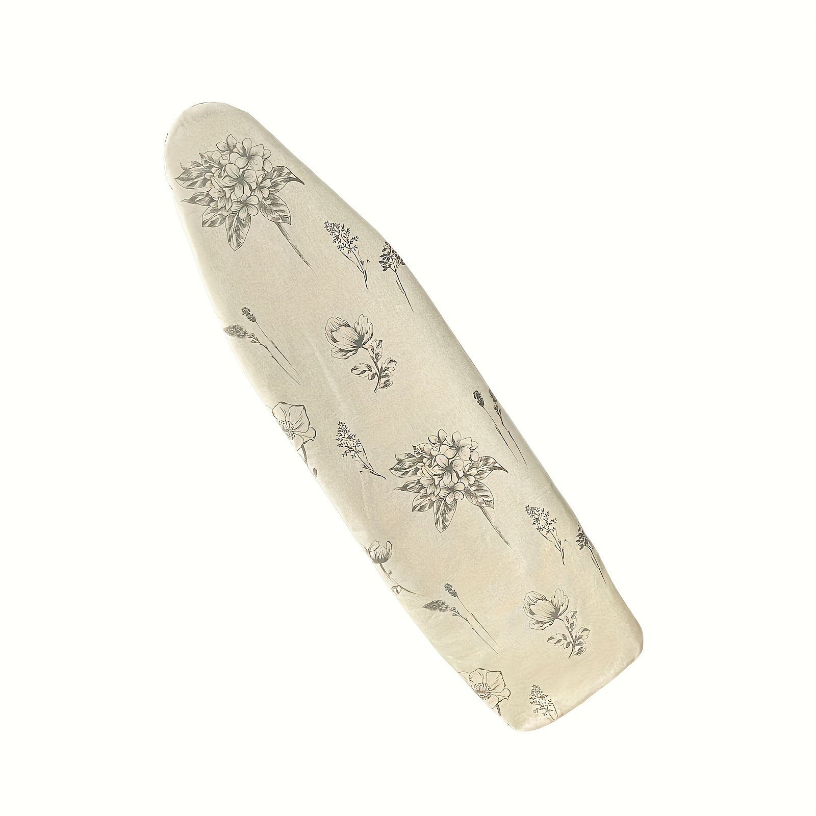 Floral Ironing Board Cover Polyester Blend Heat Resistant Non-Slip Size 139.7cmx20