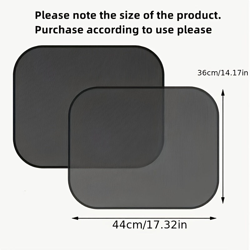 2pcs Car Sun Visor Sunshade Blackout Curtain Insulation Side Window Protector