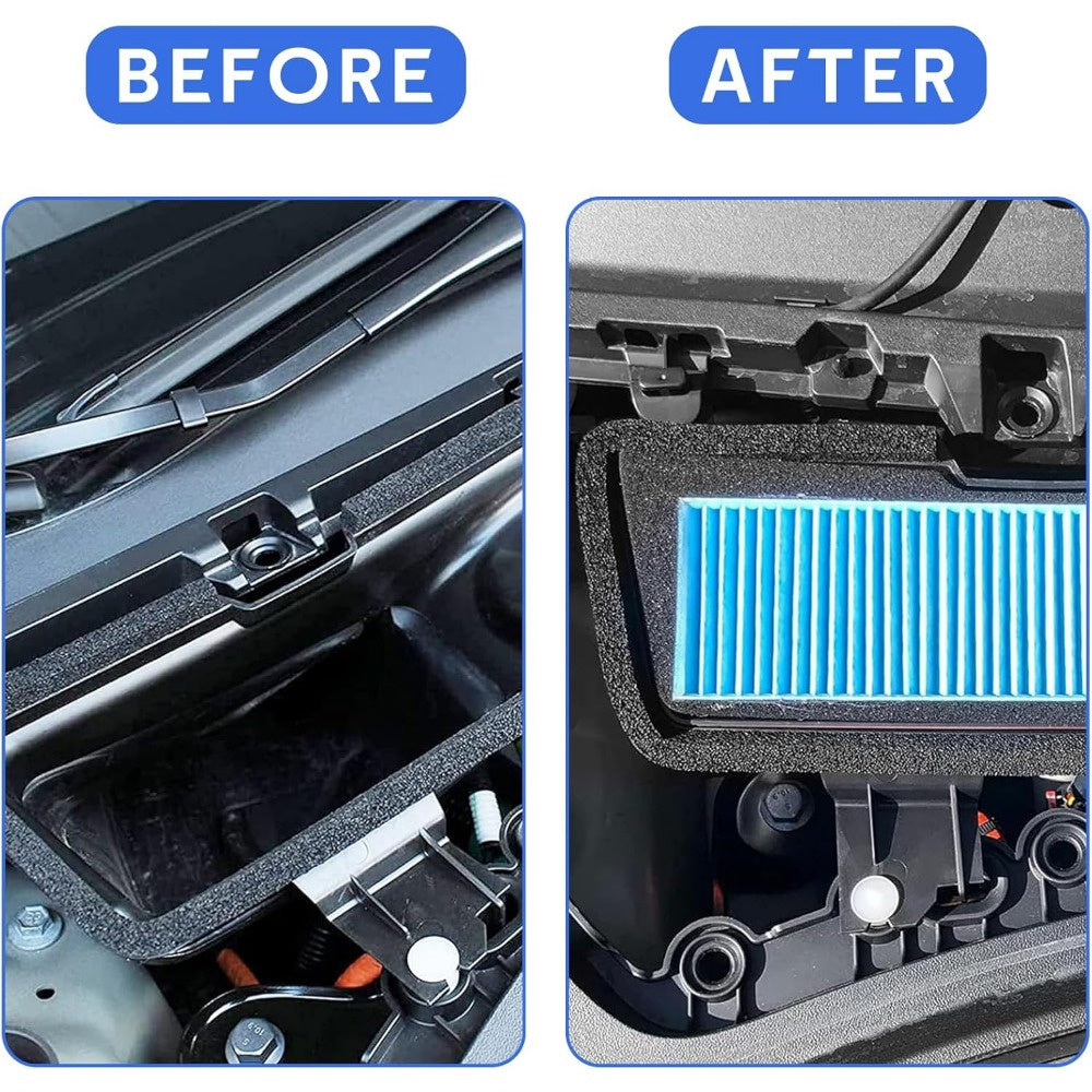 Car Air Intake Filter and Grille Cover for Tesla Model 3 Durable Plastic Replacement