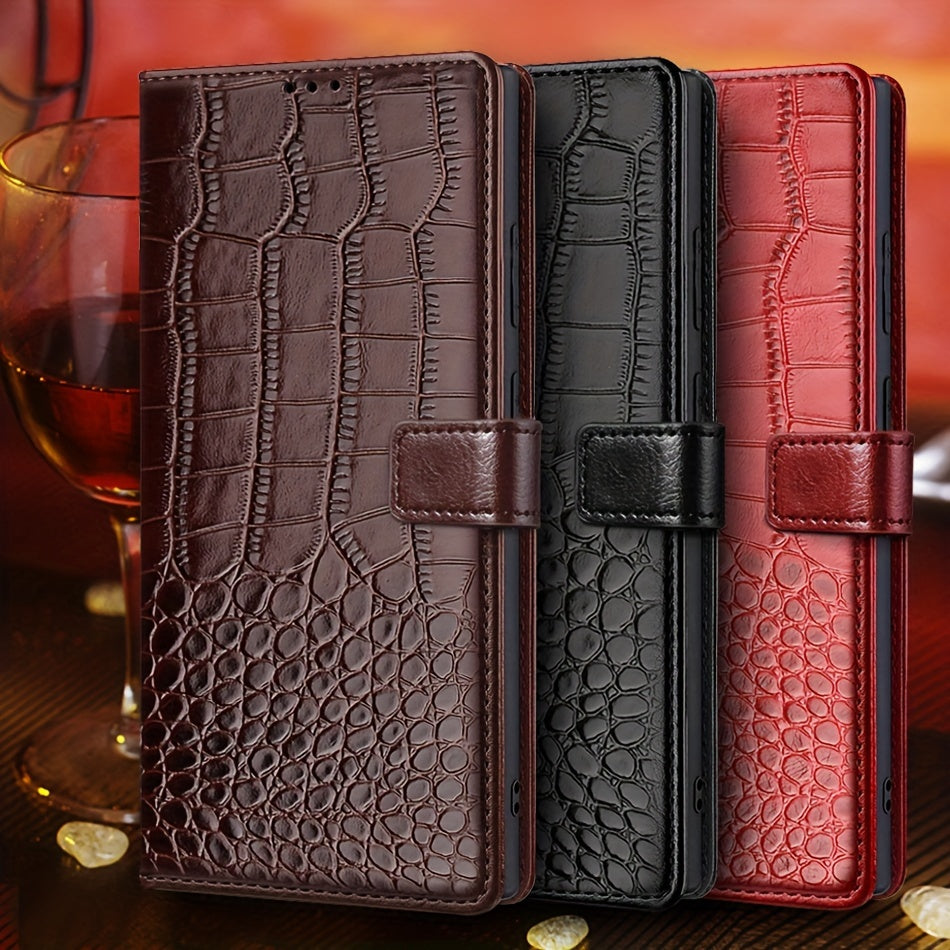 Faux Leather Wallet Case for Samsung Galaxy S25 Ultra Plus Shockproof Stand Card Holder