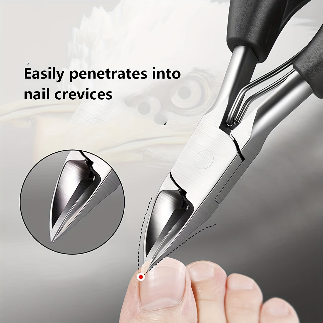 Nail Clipper for Thick and Ingrown Nails with Manicure and Pedicure Tools