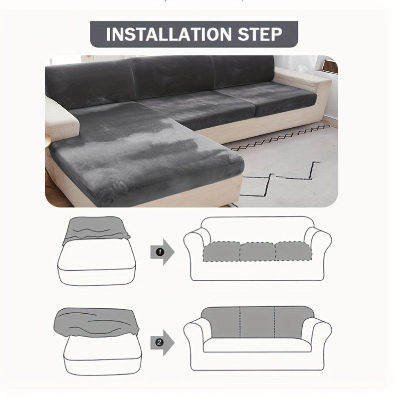 Velvet Sofa Slipcover for Home Decor Protection and Style
