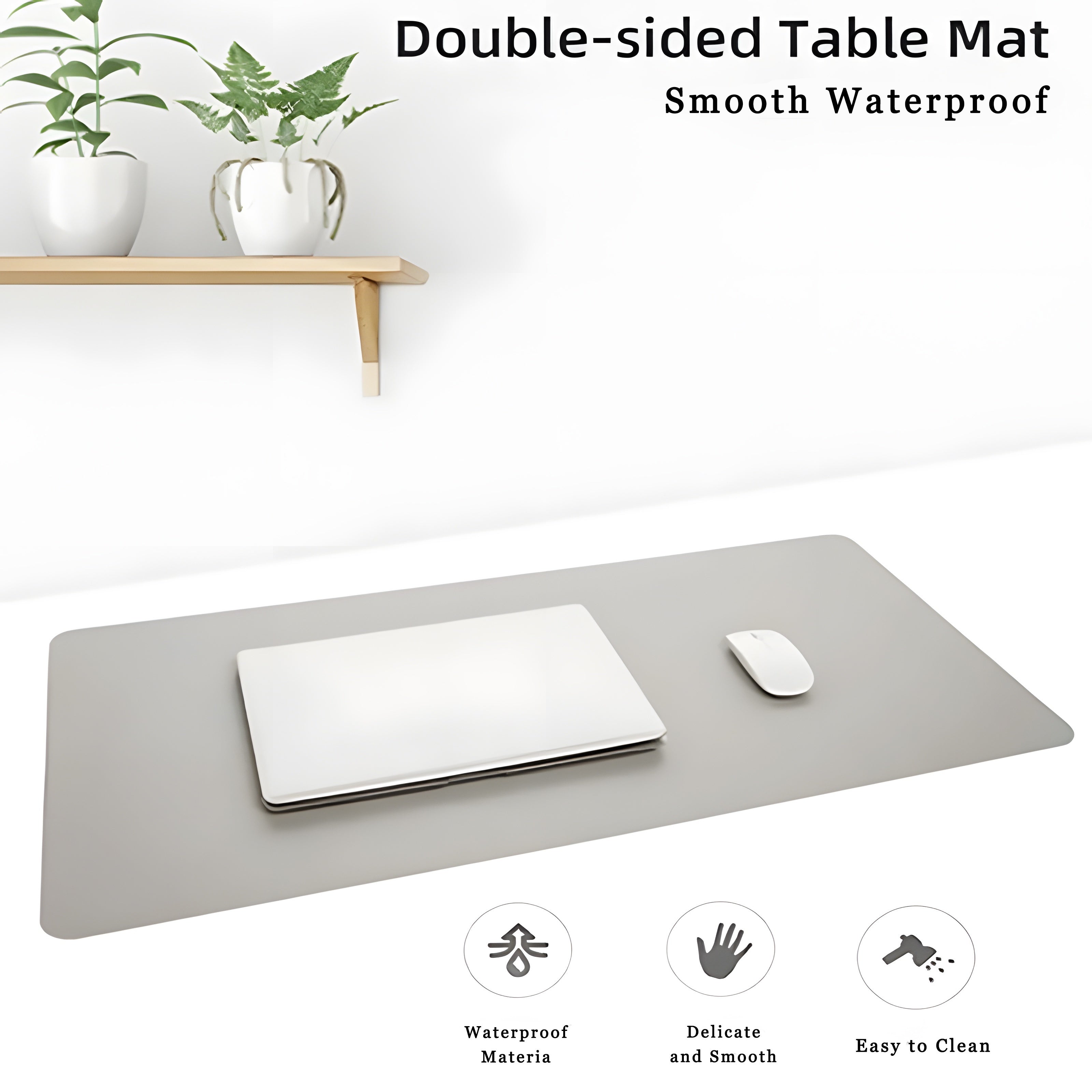 Katta PU teri suv o'tkazmaydigan ish stoli matosi, ofis uchun o'yin sichqonchasi va klaviatura stoli pad bilan