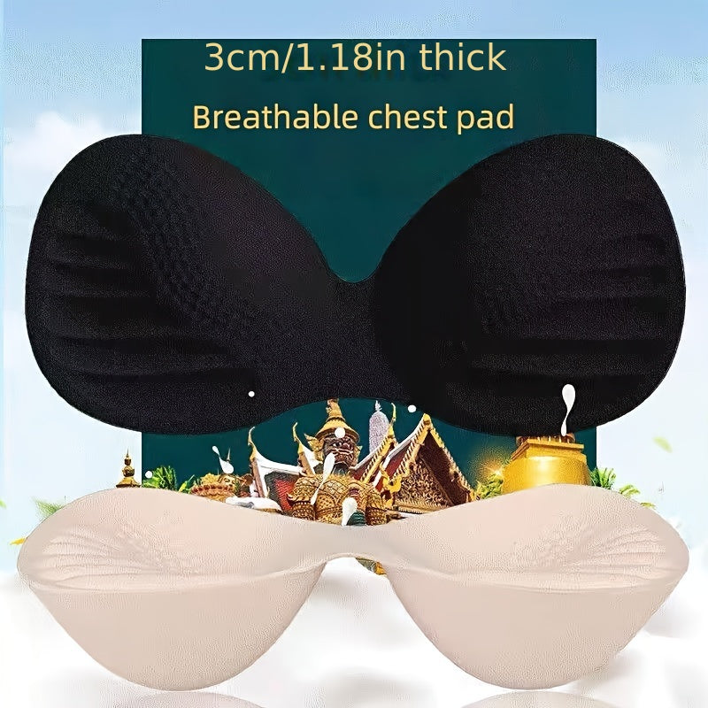 Reusable Bra Insert Pads for Enhancing Chest Shape Solid Color Nylon Spandex Woven