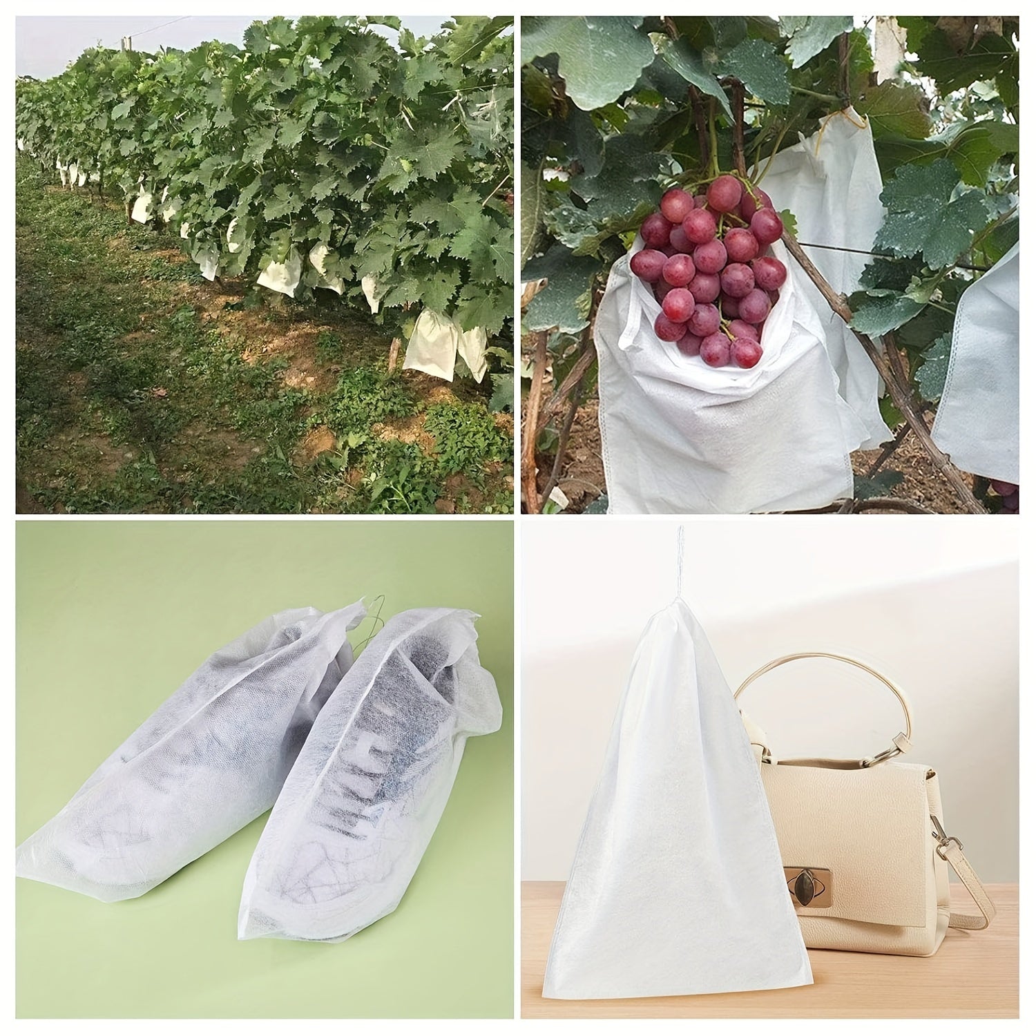 100 dona meva va sabzavotlarni himoya qilish sumkasi 24x38cm changga qarshi, zararkunandalarga qarshi