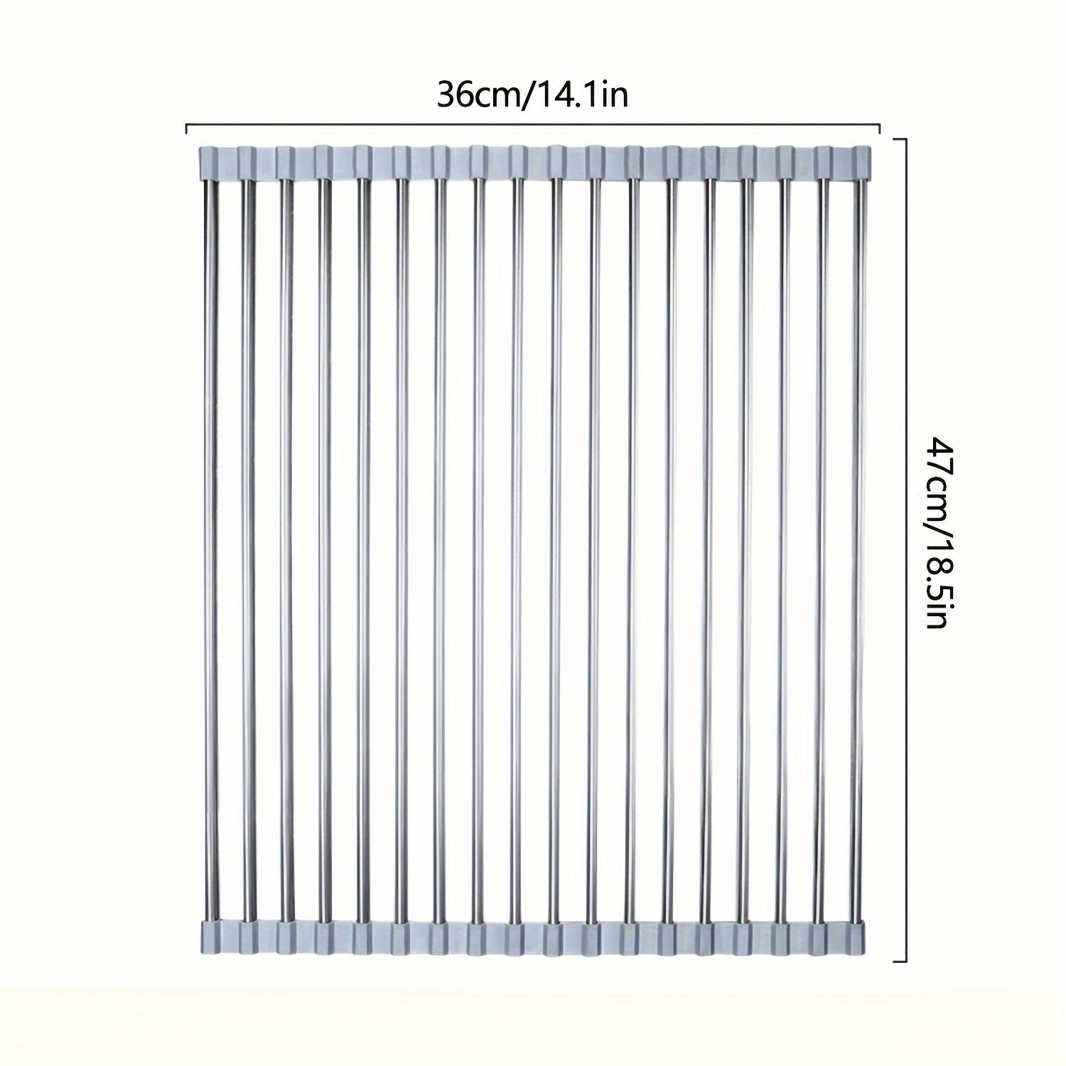 Estante plegable para fregadero de cocina para secar platos, almacenamiento multifuncional y ahorrador de espacio