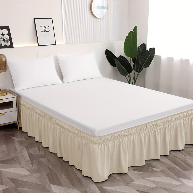 Microfiber Bed Skirt with Elastic Bands, 95g Ultra-Fine Material