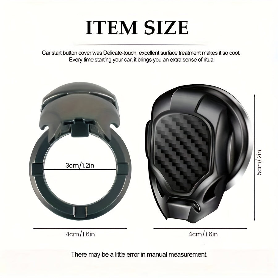 Universal Car Interior 3D Gold Engine Ignition Start Stop Button Sticker