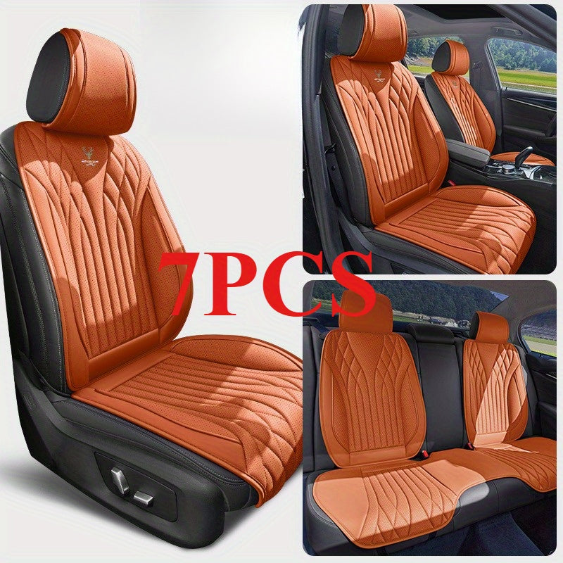 7 Pieces Breathable Soft Car Seat Covers Universal Fit for All Vehicles