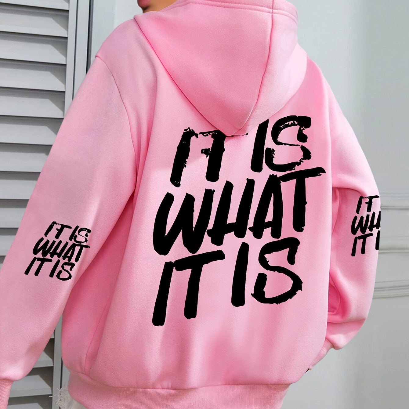 Толстовка женская оверсайз с длинными рукавами, карманами, повседневная толстовка для осени и зимы