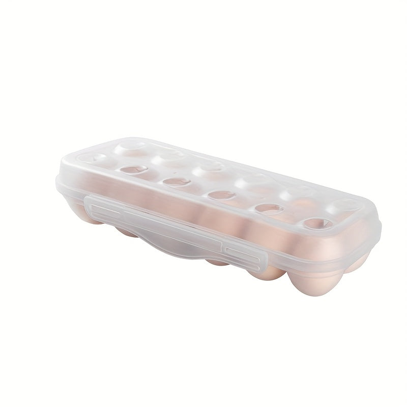 Egg Storage Box Transparent Shockproof Stackable Plastic Organizer for Refrigerator