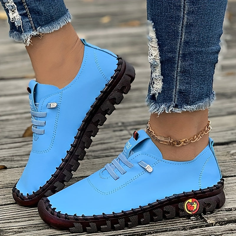 Lightweight Soft Sole Loafers for Women with Round Toe and Breathable Fabric