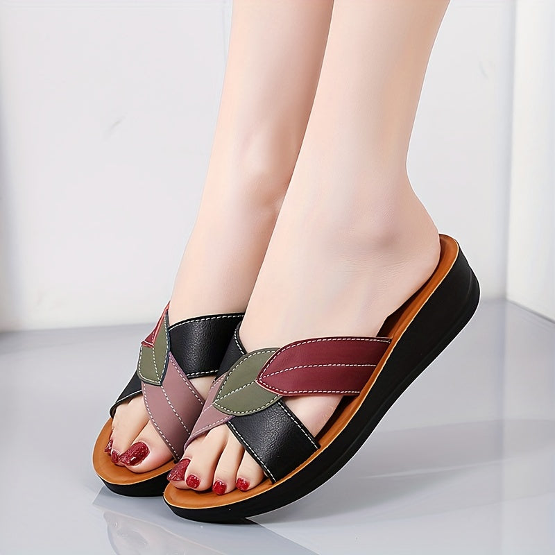 Women's Open-Toe Summer Slippers Casual Comfortable Easy-to-Wear