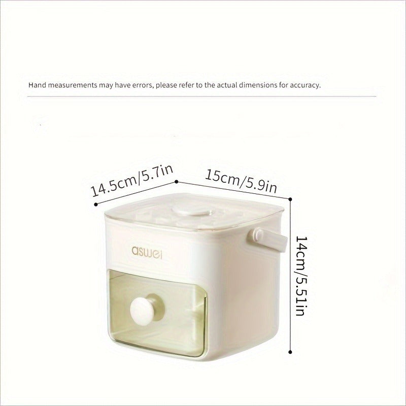 48-Cube Ice Maker Double-Layer Large Capacity Food-Grade PP Kitchen Use