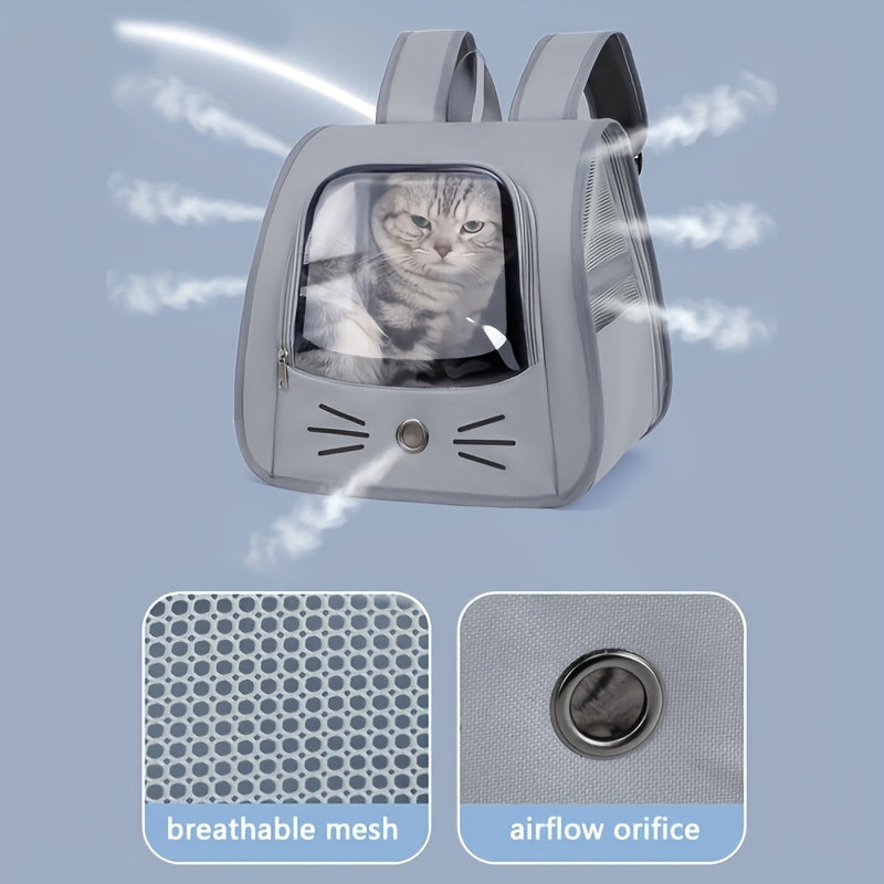Рюкзак для питомцев для кошек и собак с прозрачным окном, большой объем, устойчивый к царапинам, портативный