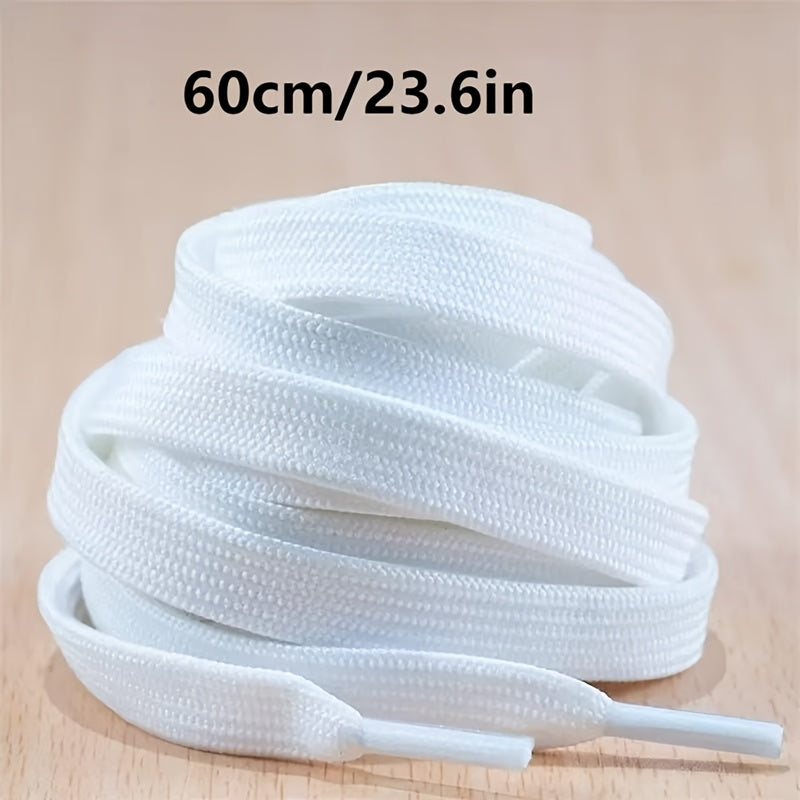 2Pcs Durable Nylon Flat Shoelaces for Sports Shoes and Boots