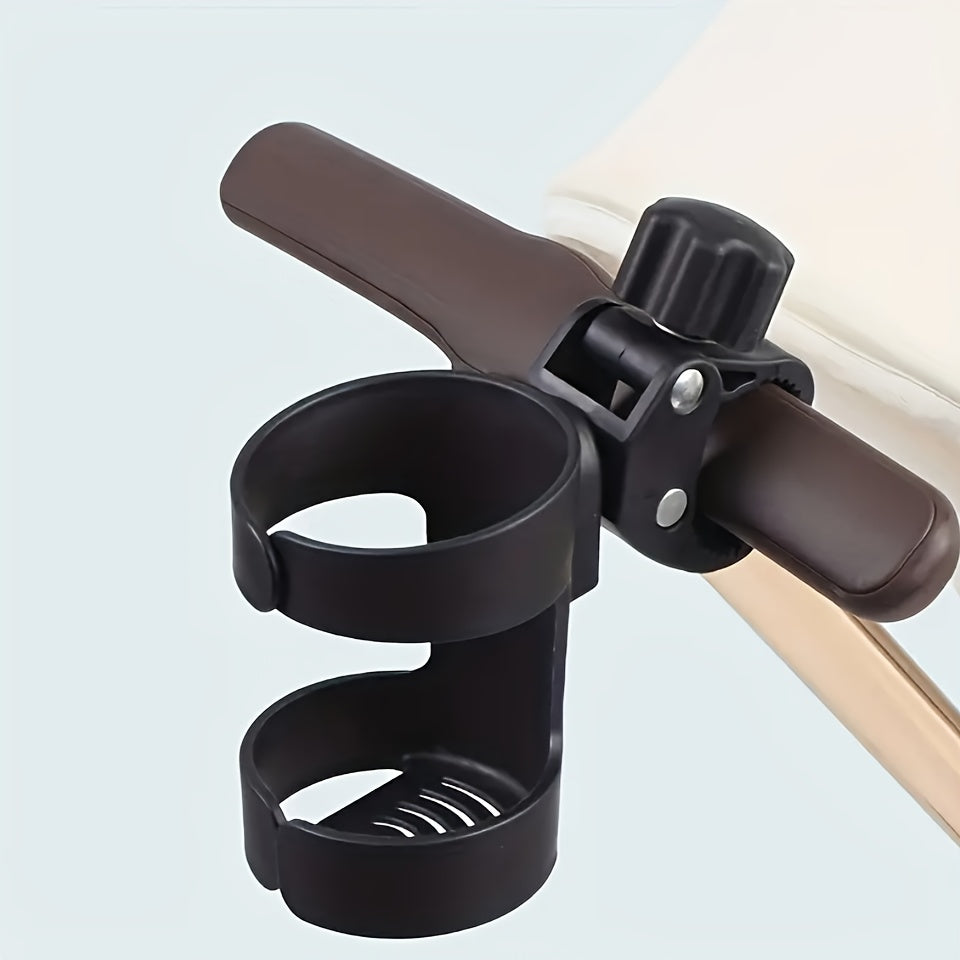 Sturdy Plastic Rotating Stroller and Bike Cup Holder for Outdoor Use