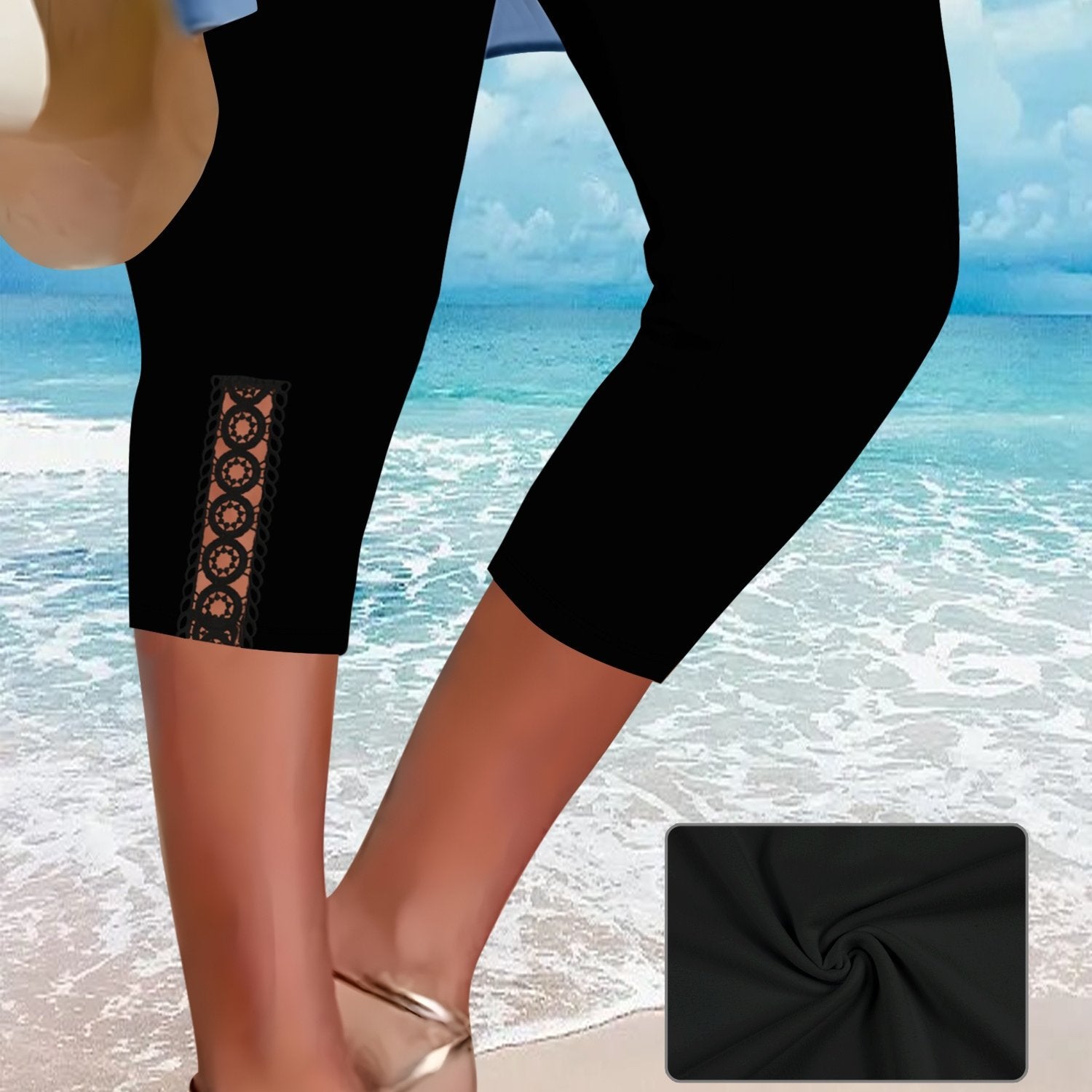 Plus Size Women's High Stretch Crotch Pants For Sports Summer New Arrival