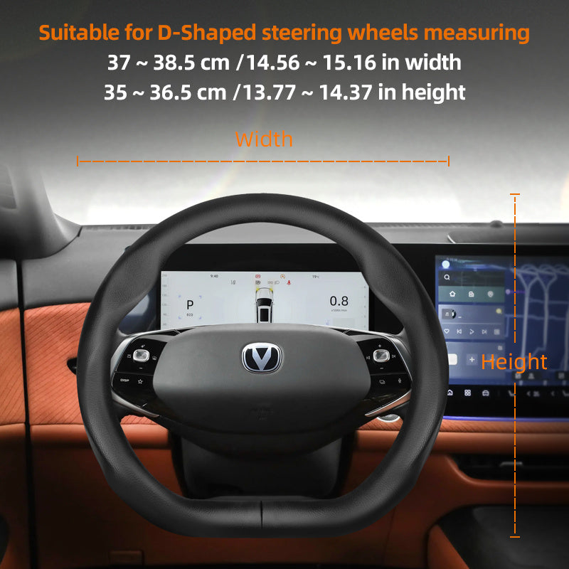 Universal Breathable PU Leather Steering Wheel Cover for Cars Black Burgundy Brown