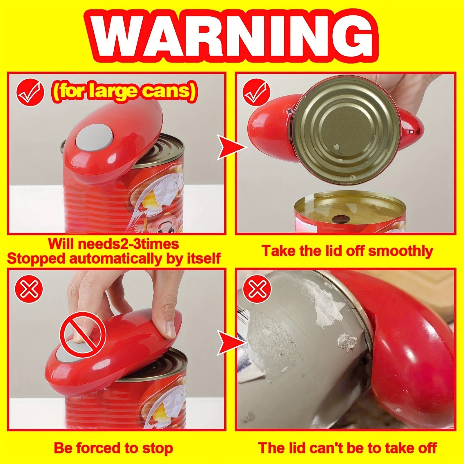 Automatic Can Opener Kitchen Gadget Battery Operated Easy to Use