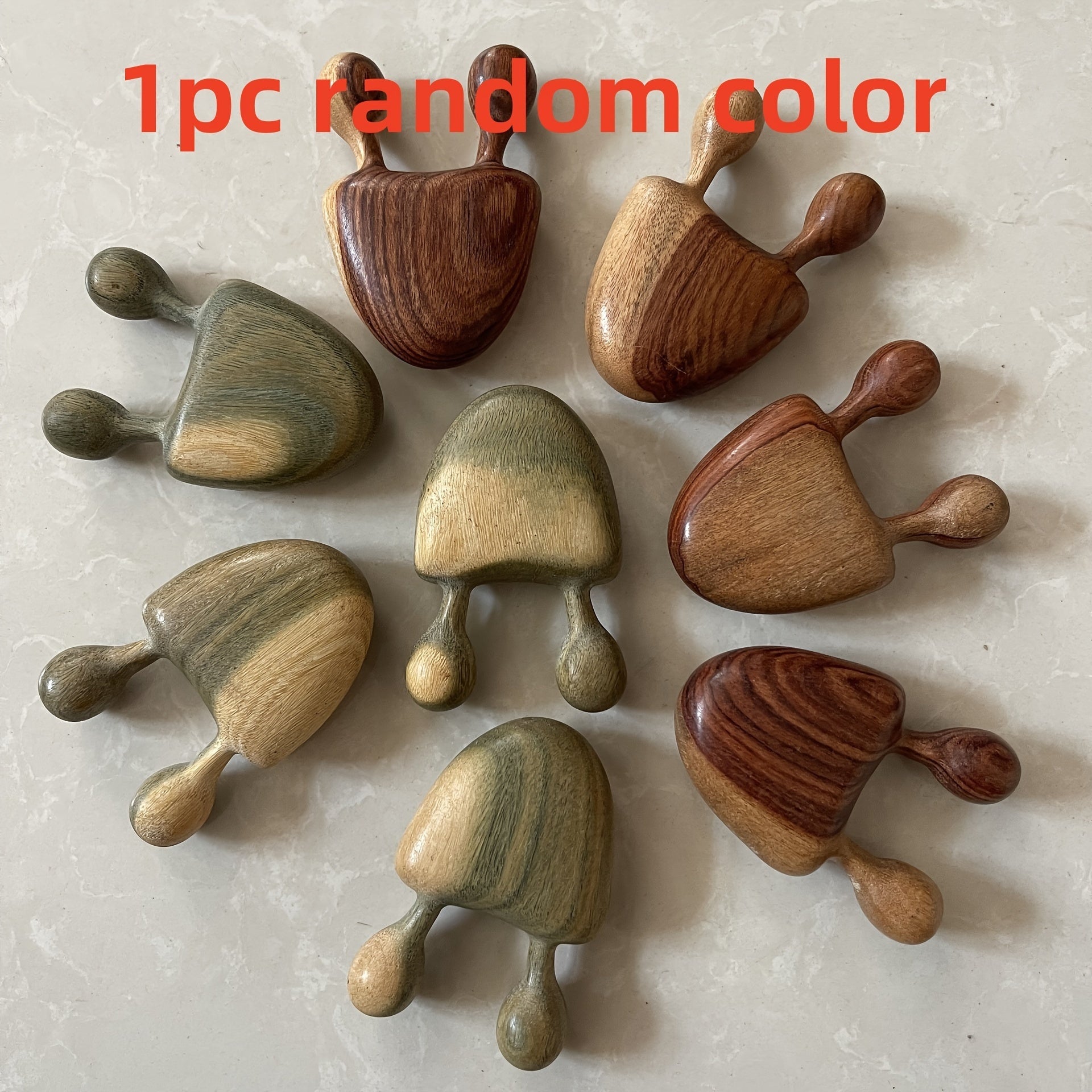Wooden Sandalwood Facial and Eye Massage Comb with Neck Snail Design for Relaxation