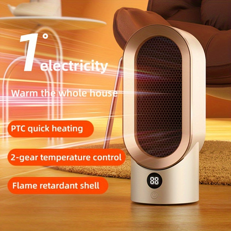 Electric Space Heater Ceramic PTC 800W Overheat Protection Low Noise