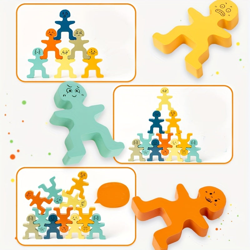 Bolalar uchun yigʻish bloklari oʻyinchoqlari, ota-ona bilan bogʻlanish va muvozanatni rivojlantirish uchun ta'limiy oʻyin