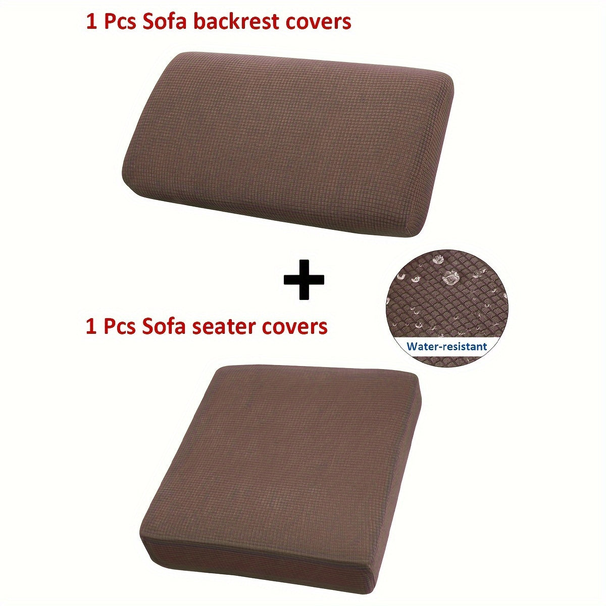 Waterproof Corn Grain Material Sofa Cushion Covers Set of 2 or 6 Protect Furniture Home Decor
