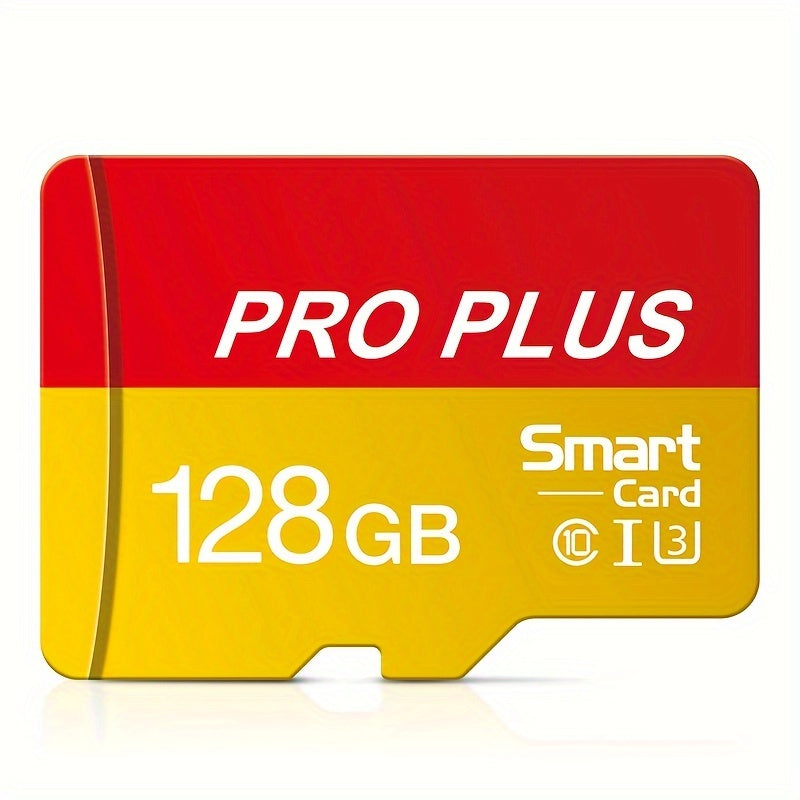 256GB карта MicroSD класса UHS-I 10 U3 для 4K HD с адаптером SD в желтом и красном