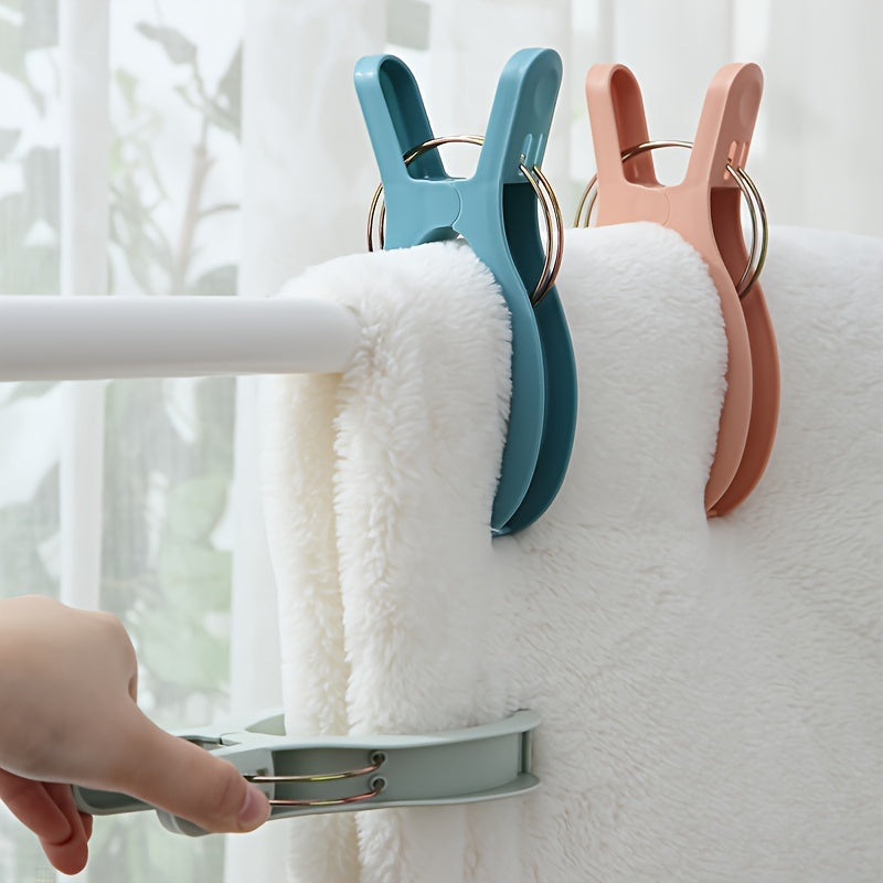 Juego de 6 pinzas de ropa de plástico extra grandes a prueba de viento para secar y uso en exteriores