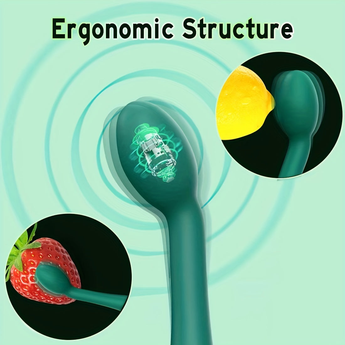 Adult Silicone Vibrating G-Spot Clitoral Clit Nipple Stimulator with 12 Modes