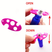 Colorful Plastic Oil Bottle Opener with Roller Ball for Easy Cap Removal